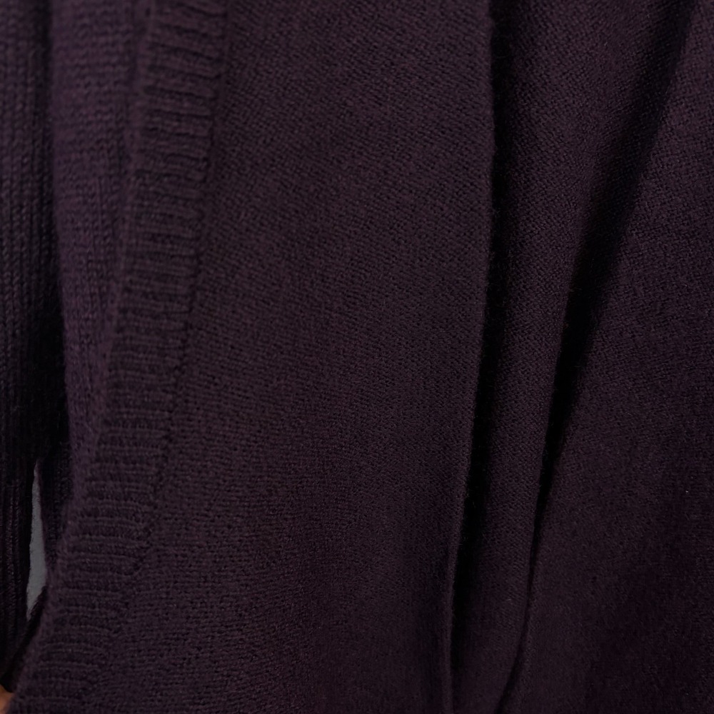 CJ Banks Cardigan Sweater Open Womens 2X Knit Burgundy Pockets Office Career - Picture 6 of 10